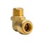 Quickfitting 3/8in Push-to-Connect x 3/8in MNPT Brass Male Elbow Adapter Fitting LF803MR - alternate 1